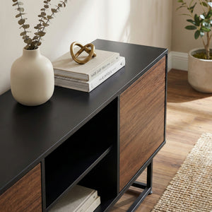 Armadietto Boxholm Credenza Bassa con 3 Ante Push-Open [en.casa] 