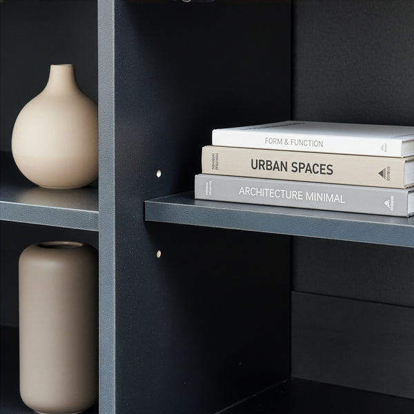 Armadietto Boxholm Credenza Bassa con 3 Ante Push-Open [en.casa] 