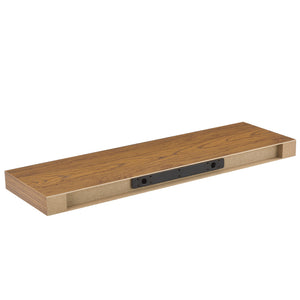 [en.casa] Étagère murale avec porte-clé Accroche clé Étagère à clé 80 x 23,5 x 5 cm MDF avec folie de PVC