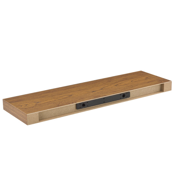 [en.casa] Étagère murale avec porte-clé Accroche clé Étagère à clé 80 x 23,5 x 5 cm MDF avec folie de PVC