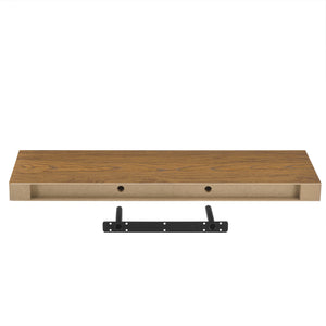 [en.casa] Étagère murale avec porte-clé Accroche clé Étagère à clé 80 x 23,5 x 5 cm MDF avec folie de PVC