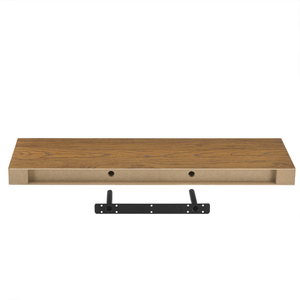 [en.casa] Étagère murale avec porte-clé Accroche clé Étagère à clé 80 x 23,5 x 5 cm MDF avec folie de PVC