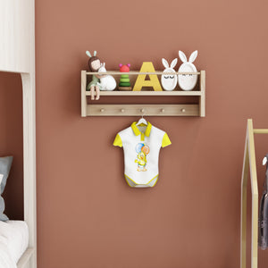 Kindergarderobe Sundeved natur aus Echtholz [en.casa]