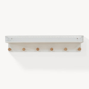 Porte-manteau mural avec étagère Jäller 60 x 14 x 12 cm [en.casa]