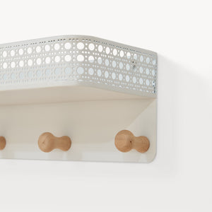 Porte-manteau mural avec étagère Jäller 60 x 14 x 12 cm [en.casa]