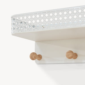 Porte-manteau mural avec étagère Jäller 60 x 14 x 12 cm [en.casa]