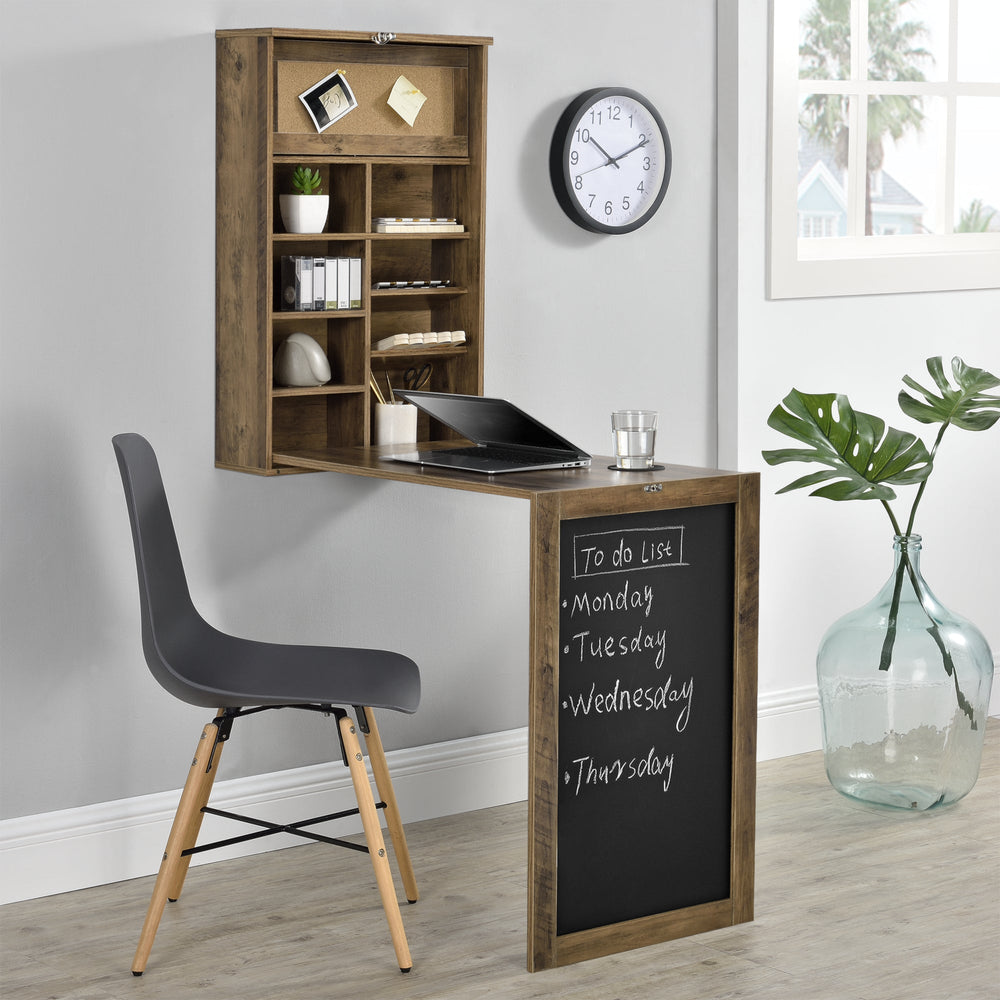 Wandklapptisch Kläppen mit Regal in versch.Farben [en.casa] - premiumXL