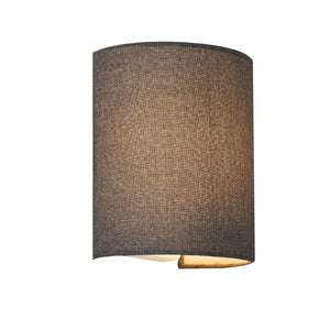 [lux.pro] Lampe Murale en Forme Demi-Cercle Applique Murale Intérieure E27 L'abat-jour en Lin 20 x 17,5 x 13 cm 