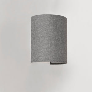 [lux.pro] Lampe Murale en Forme Demi-Cercle Applique Murale Intérieure E27 L'abat-jour en Lin 20 x 17,5 x 13 cm 