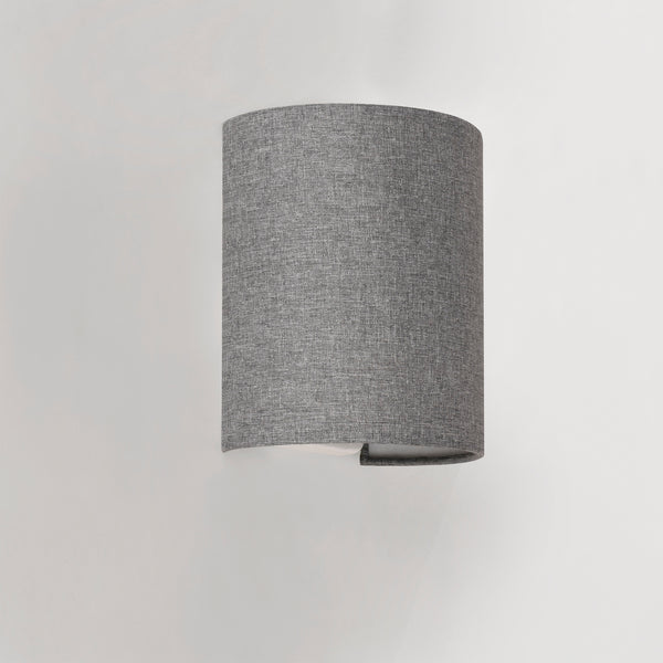 [lux.pro] Lampe Murale en Forme Demi-Cercle Applique Murale Intérieure E27 L'abat-jour en Lin 20 x 17,5 x 13 cm 