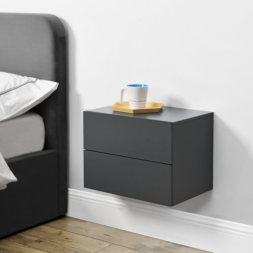 Comodino sospeso Ampfing con 2 cassetti in diversi colori [en.casa] - premiumXL