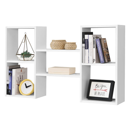 Mensola da parete Lillesand con 5 ripiani 101x18x60 cm bianco [en.casa] - premiumXL