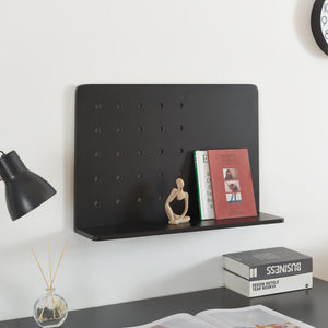 Mensola da parete Dønna 60x15x40cm nero [en.casa] - premiumXL