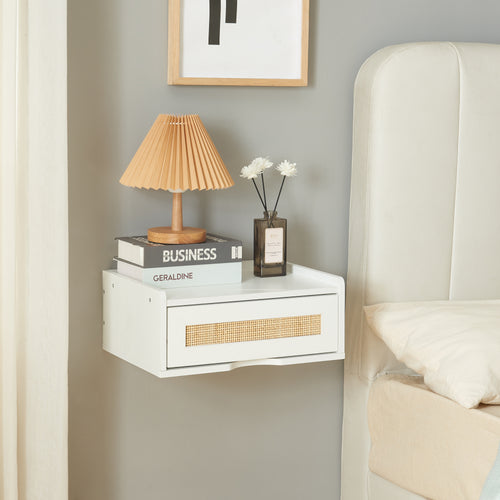 Mensola da Parete Ljuredsø con Cassetto Integrato 40 x 30 x 16,5 cm [en.casa]