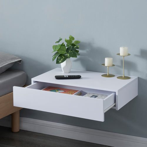 Étagère murale Kärsämäki avec tiroir [en.casa] - premiumXL