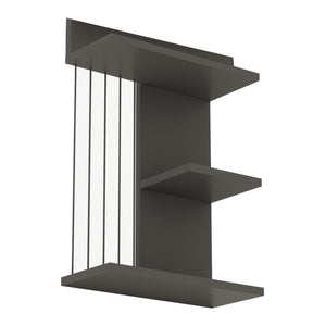 Étagère murale Båstad à 3 niveaux panneau de particules 40 x 19 x 60 cm [en.casa]