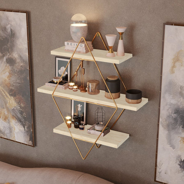 Étagère murale Heinävesi 65 x 60 x 15 cm [en.casa]
