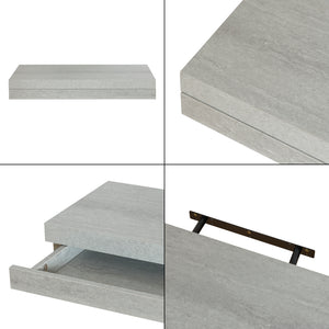 Mensola Karkkila con Cassetto Integrato Comodino Sospeso 60 x 23,5 x 8 cm - Vari colori [en.casa] 