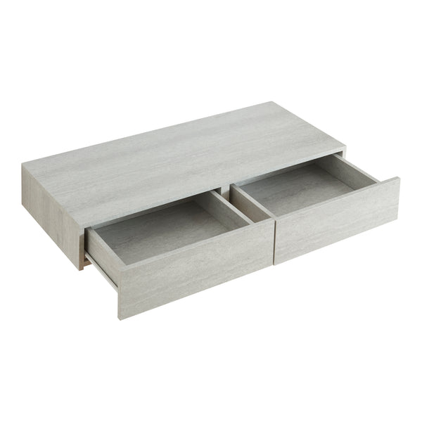 Étagère murale avec 2 tiroirs Karstula 80 x 35 x 12 cm [en.casa]