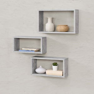 Wandregal Mandal 3er Set versch. Farben en.casa