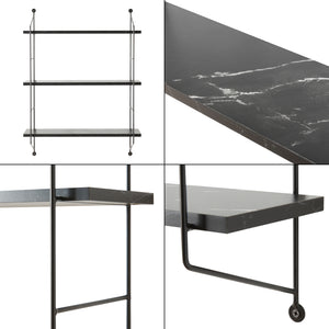 Scaffale da Parete Ösel a 3 Ripiani Regolabili 48 x 15 x 63.5 cm - Vari Colori [en.casa]