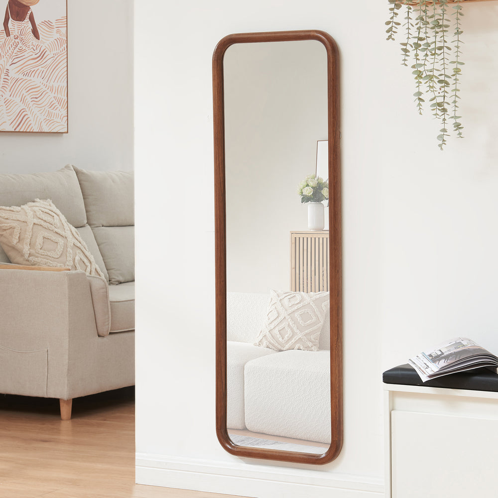 Specchio da parete Ristijarvi 120x40 cm marrone [en.casa] - premiumXL