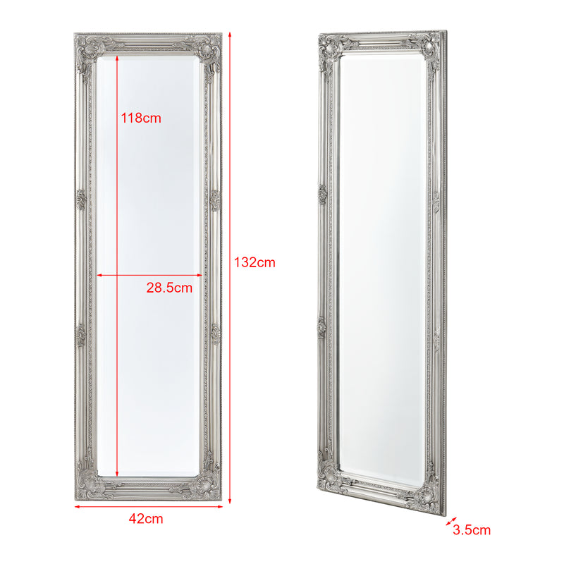 Croquis coté Miroir mural Livorno 132 x 42 x 3,5 cm [en.casa]