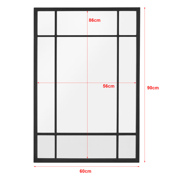 Miroir mural Colobraro rectangulaire 90 x 60 cm [en.casa]