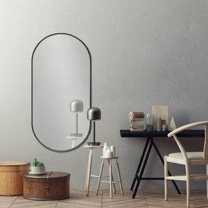 Miroir mural Corato elliptique 40 x 80 cm [en.casa]