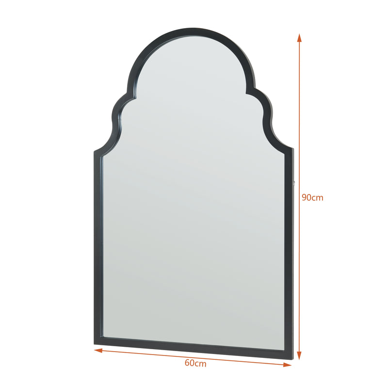 Croquis coté Miroir mural Hämeenkyrö MDF 90 x 60 cm [en.casa]