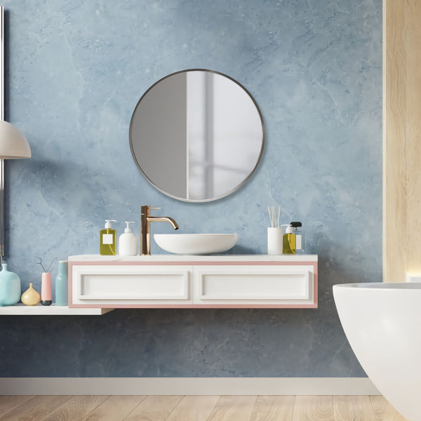 Miroir mural Modugno rond [en.casa]