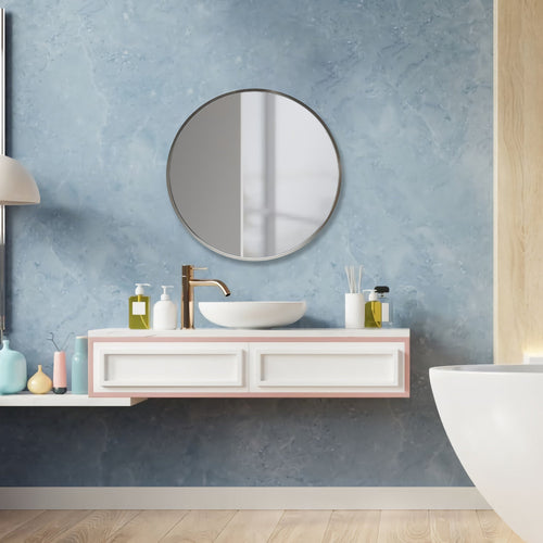 Miroir mural Modugno rond [en.casa]