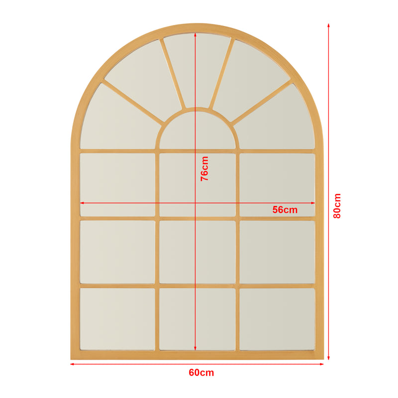 Schizzo in scala Specchio da Parete Villalago Forma Arcuata 80 x 60 cm - Vari Colori [en.casa]
