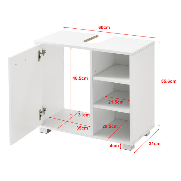 Waschbeckenunterschrank 56x60x31 cm in versch. Farben en.casa