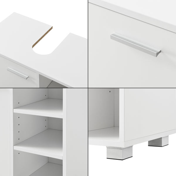 Waschbeckenunterschrank 56x60x31 cm in versch. Farben en.casa