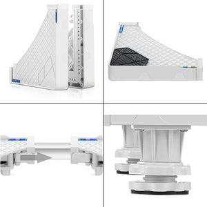 Base ajustable Marklohe support pour soulever lave-linge et réfrigérateur [en.casa]