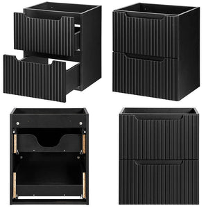 Mobile Sottolavabo da Parete NEWPORT con Cassetti e Armadietto [en.casa]