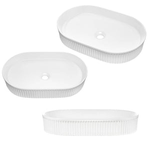 Mobile Pensile Sottolavabo Newport a 2 Ante con Lavabo Ovale [en.casa]