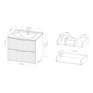 Meuble sous-lavabo avec vasque Veppenssan effet chêne [en.casa] 