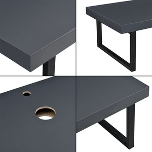 Plan de Toilette pour Salle de Bains avec Support en Métal 100 x 45 x 30 cm [neu.haus]