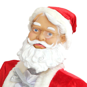 [lux.pro] Babbo Natale Karaoke che Canta e Balla - in Varie Altezze - Incluso Microfono e Alimentatore