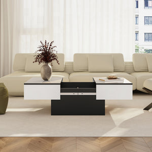 Table basse extensible Lens 80 x 60 x 36 cm [en.casa] 