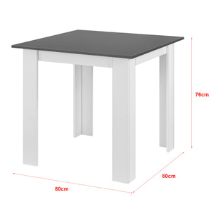 Esstisch Algermissen 80x80x76 cm für 4 Personen versch. Farben en.casa