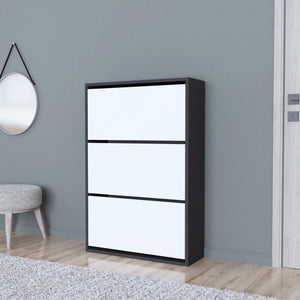 Schuhschrank Aurskog 110x73,5x24cm versch. Farben [en.casa]