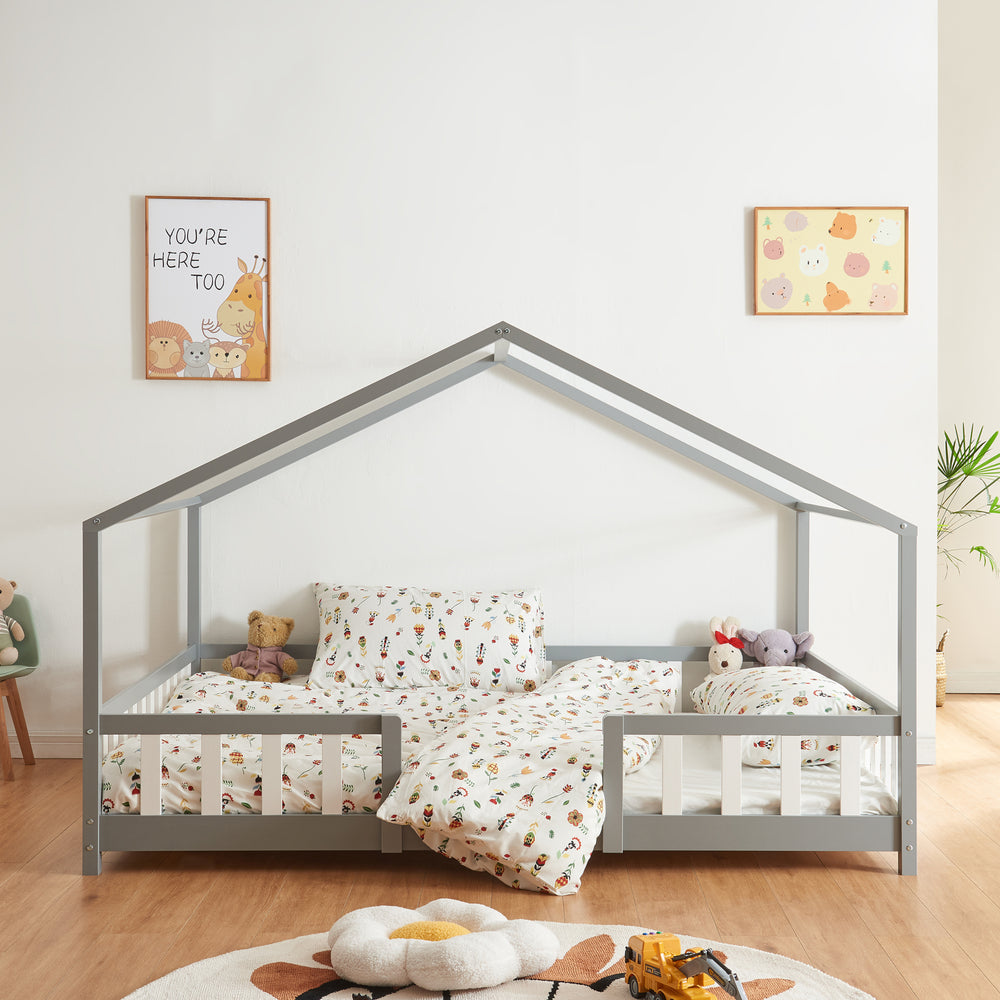 Lit pour enfant Treviolo avec matelas en mousse froide [en.casa] - premiumXL