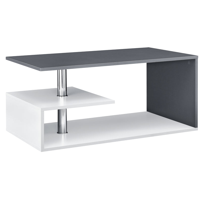 Croquis coté Table basse Haarlem 90 x 50 x 41 cm [en.casa]