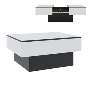 Table basse extensible Lens 80 x 60 x 36 cm [en.casa] 