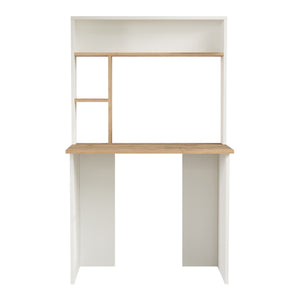Scrivania Tópisa con Scaffale e Piano 90 x 52 cm [en.casa]