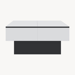 Table basse extensible Lens 80 x 60 x 36 cm [en.casa] 