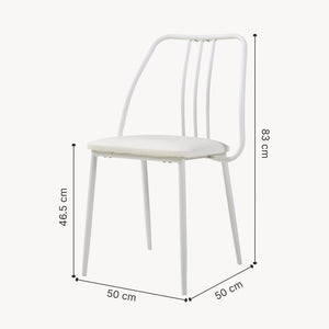 Set da Pranzo Omso Tavolo 110x70 cm e 4 Sedie Imbottite [en.casa]
